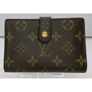 Louis Vuitton genuine Monogram Bifold Wallet Porte Monnaie Billets Viennois